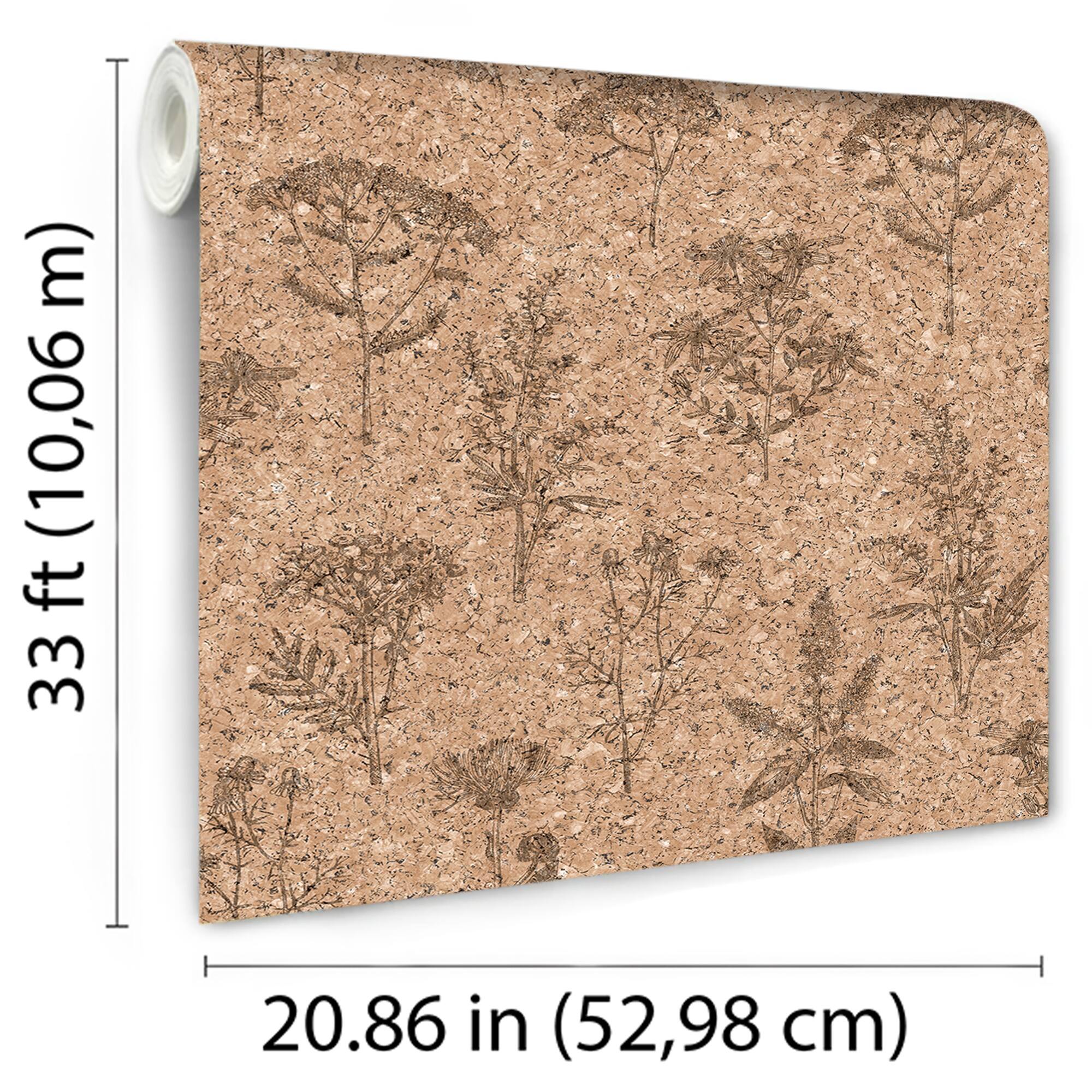 Designs Direct Herbarium Hues Herbs and Grass Texture Wallpaper
